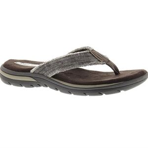 Skechers Brown and Gray Men's Sandals